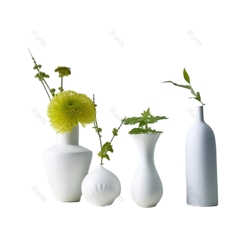 菊花图片,摄影元素,白色背景PNG,花盆免抠素材